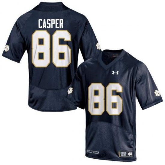 #86 Dave Casper Notre Dame Fighting Irish Game Football Jersey -Men Navy Blue