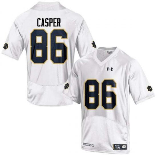 #86 Dave Casper Notre Dame Fighting Irish Game Football Jersey -Men White